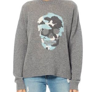 Skull Cashmere Grey Sweater